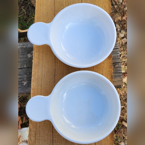 Vintage Corningware White Grab It Bowls x2 P-150-B 550ml - Picture 2 of 10